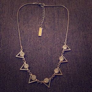 Triangle & diamond necklace